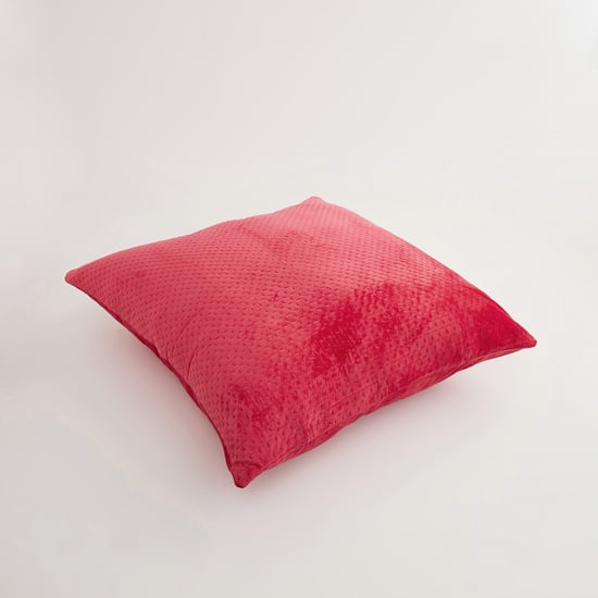 Colour Connect Red Textured Pin Sonic Euro Sham - 65x65cm