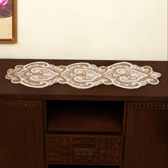 Ciner Treasure Rose Beaded Table Runner 30 cm x 90 cm