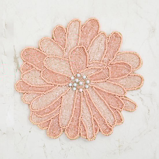 Mandarin Beaded Round Trivet - 20 cm