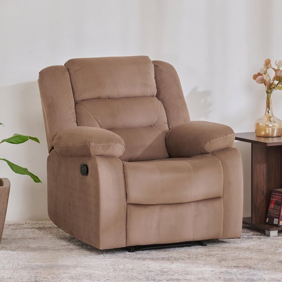 Cairo Fabric 1-Seater Recliner - Brown