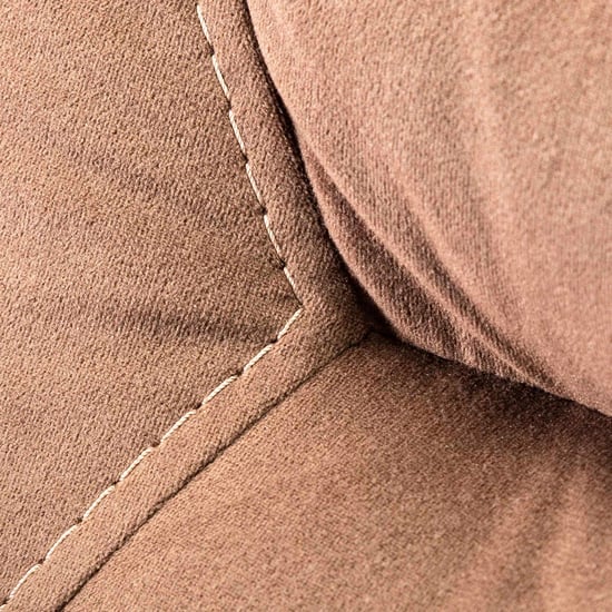 Helios Cairo Fabric 3-Seater Recliner - Brown