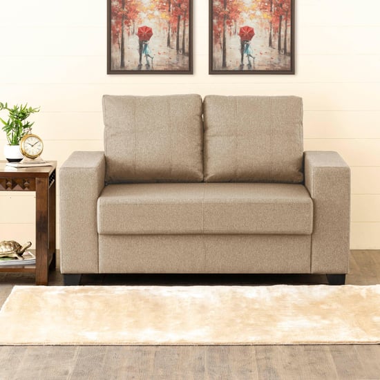 Helios Mendoza Fabric 2-Seater Sofa - Beige