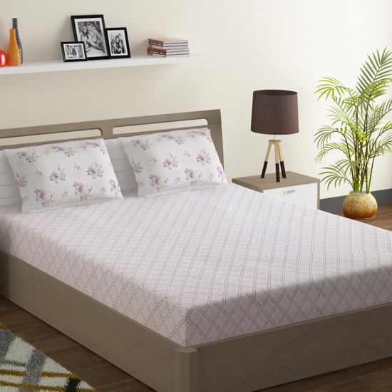 SWAYAM Pastel Vogue  3-Pc. Double Bedsheet Set - 228 x 274 cm