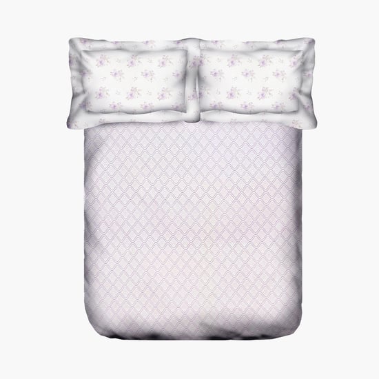 SWAYAM Pastel Vogue  3-Pc. Double Bedsheet Set - 228 x 274 cm