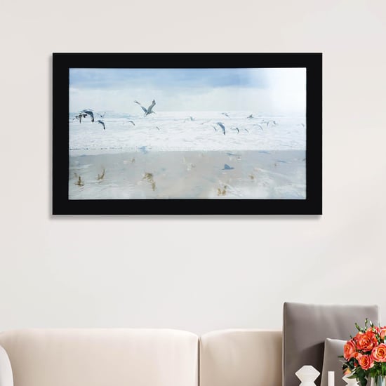 Artistry Flying Bird Over Sea Picture Frame - 60 x 100 cm