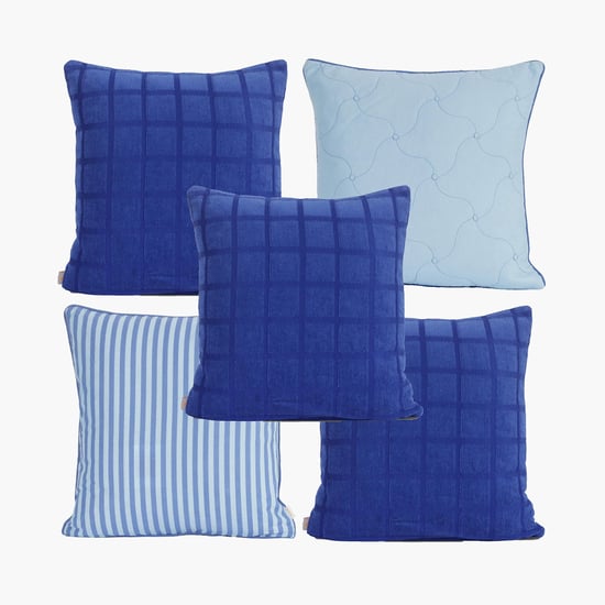 MASPAR Fuzzy Box Cushion Cover - Set of 5 Pcs - 45 x 45 cm