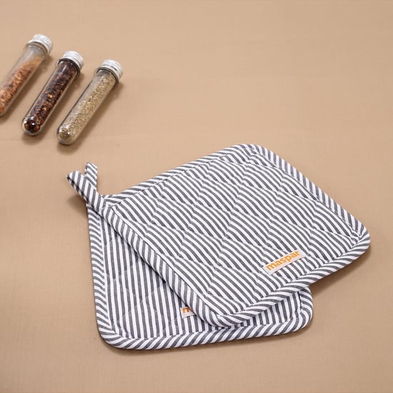 MASPAR Ticking Stripes Pot Holder - Set of 2 - 20 x 20 cm