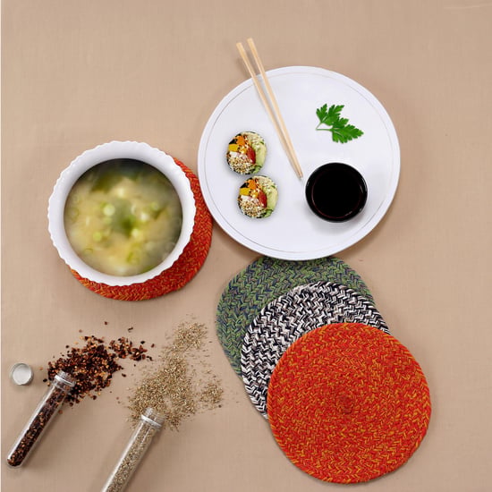 MASPAR Braided Round Hot Pad - Set of 2 - 20 cm