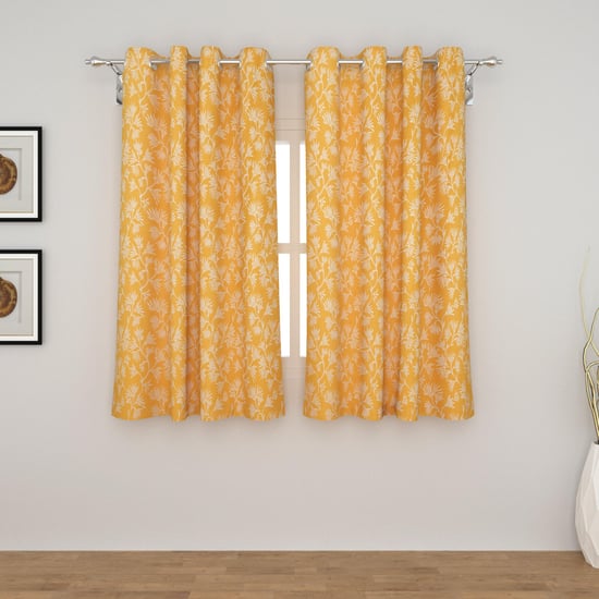 Medley Urban Chic Jacquard Window Curtain with Eyelets - Set of 2 -110 x 160cm