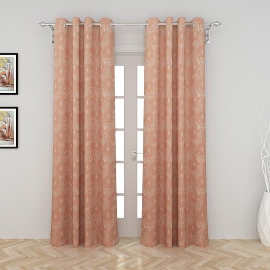 Medley Silhouette Printed Door Curtain Pair -  110 x 225 cm