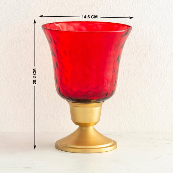 Raga Glass Hurricane Candle Holder