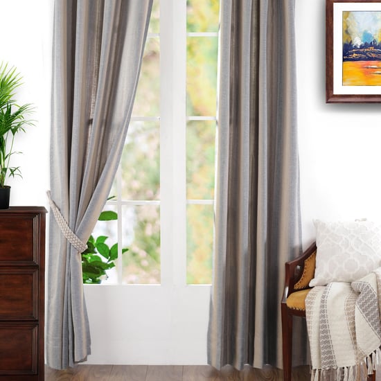 MASPAR Striped Door Curtain Pair -  1.25 m x  2.28 m
