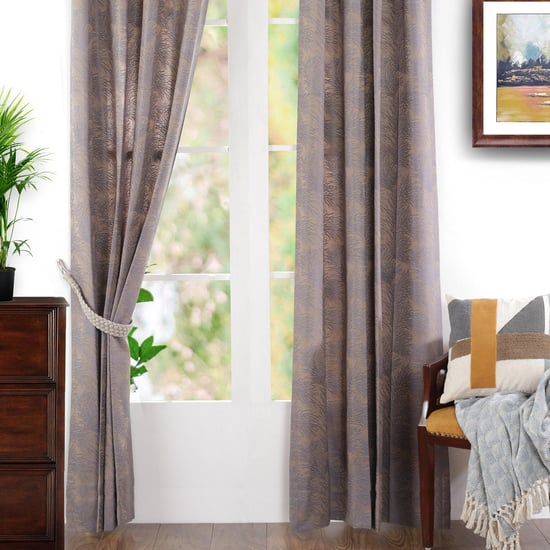 MASPAR Cacti Spine Jacquard Door Curtain Pair - 125 x 228 cm