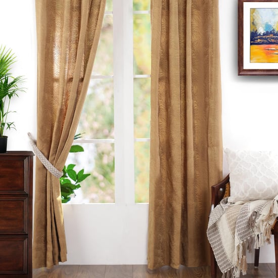 MASPAR Cacti Spine Jacquard Door Curtain Pair - 125 x 228 cm