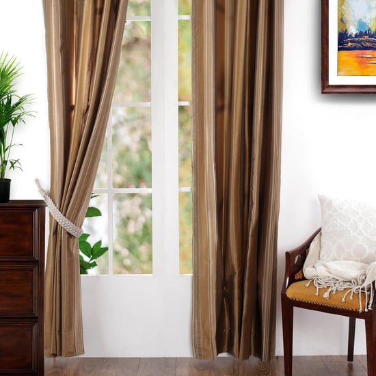 MASPAR Striped Door Curtain Pair -  125 x 228 cm