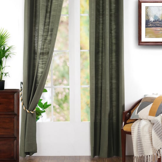 MASPAR Tussah Silk  Semi-Sheer Window Curtain Pair - 96 x 152 cm
