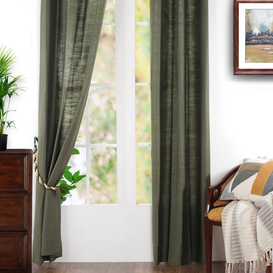 MASPAR Tussah Silk  Door Curtain Pair - 96 x 228 cm
