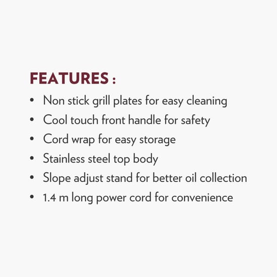 BOROSIL Super Jumbo Grill Sandwich Maker