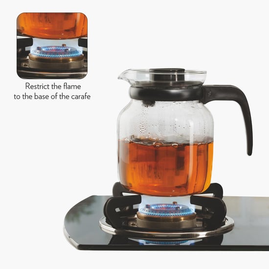 BOROSIL Carafe Glass Kettle With Stainer- 650 ml