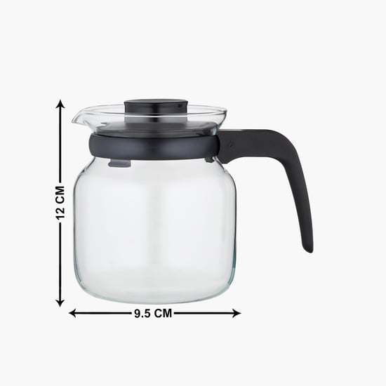 BOROSIL Carafe Glass Kettle With Stainer- 650 ml