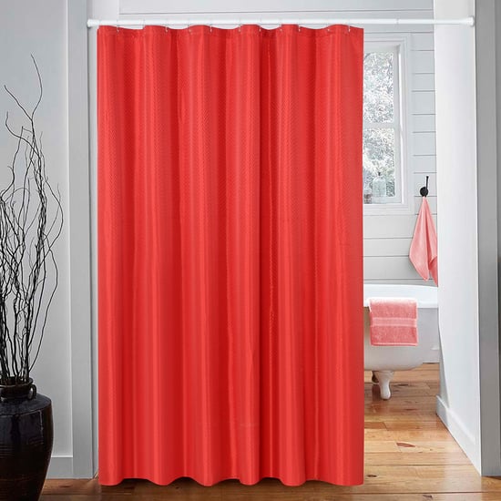 Deco Window Water Repellant Shower Curtain with Hooks