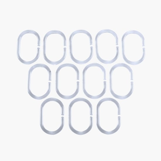 DECO WINDOW Water Repellent Shower Curtain with Hooks