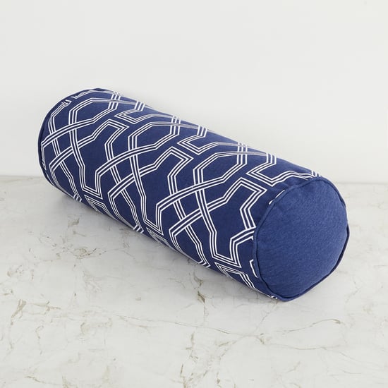 Arcadia Printed Filled Bolster Pillow - 16 x 45 cm