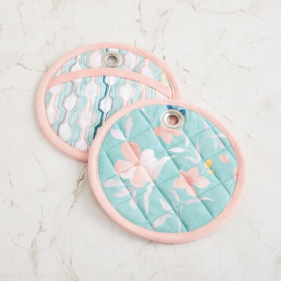 Mandarin Blossom Printed Pot Holder - Set of 2 - 20 cm