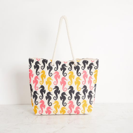 Corsica Printed Cotton Shopping Tote Bag