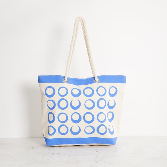 Corsica Printed Cotton Shopping Tote Bag