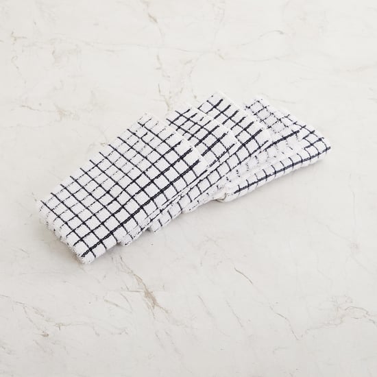 Fiesta Checked Dish Cloth - Set Of 5