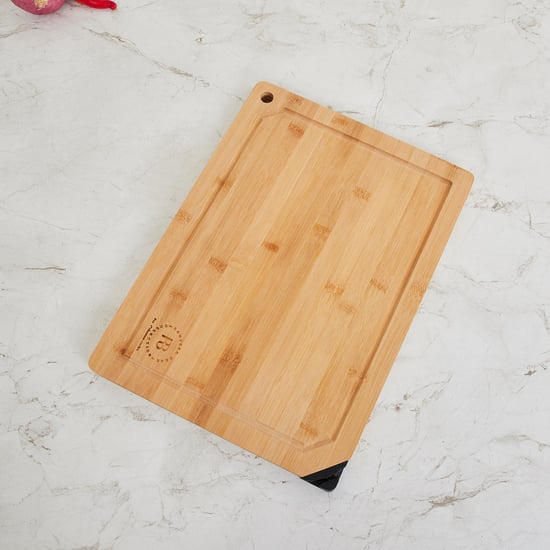 Chef Special Bamboo Chopping Board with Knife Sharpener