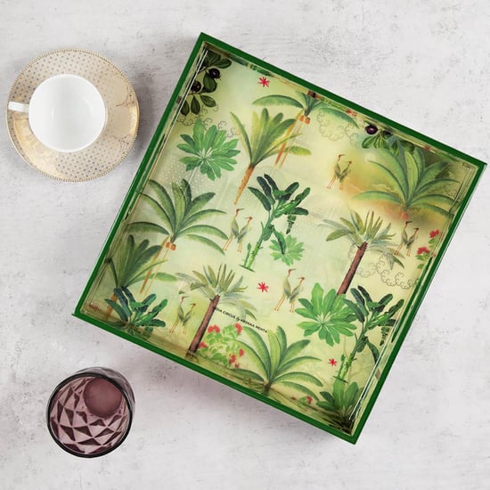 INDIA CIRCUS Heron's Garden Square Tray