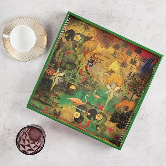 INDIA CIRCUS Mapping Animals Square Tray