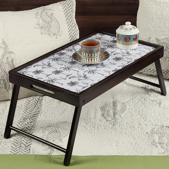 INDIA CIRCUS Monochrome Palms Breakfast Tray