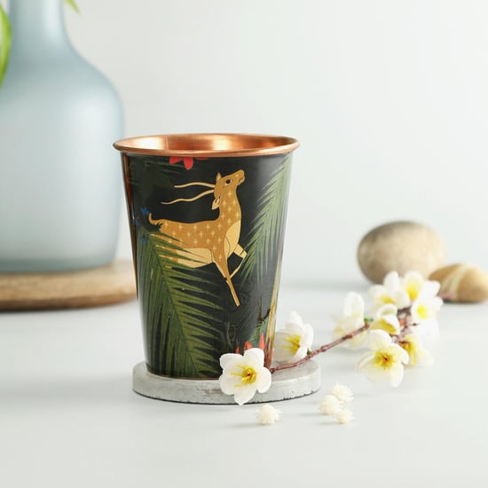 INDIA CIRCUS Printed Forest Fetish Copper Tumbler