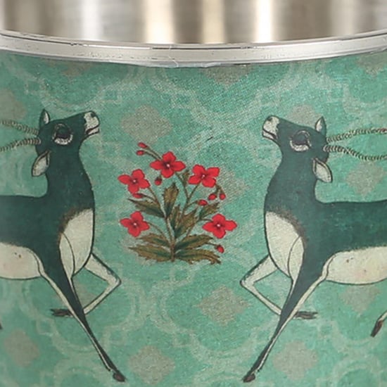 INDIA CIRCUS Mirroring Deer Garden Small Tumbler - Set of 2