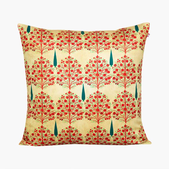 INDIA CIRCUS Printed Cushion Cover - 40.64 x 40.64 cm