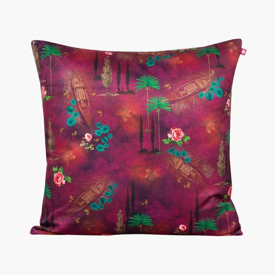 INDIA CIRCUS Printed Cushion Cover - 40.64 x 40.64 cm