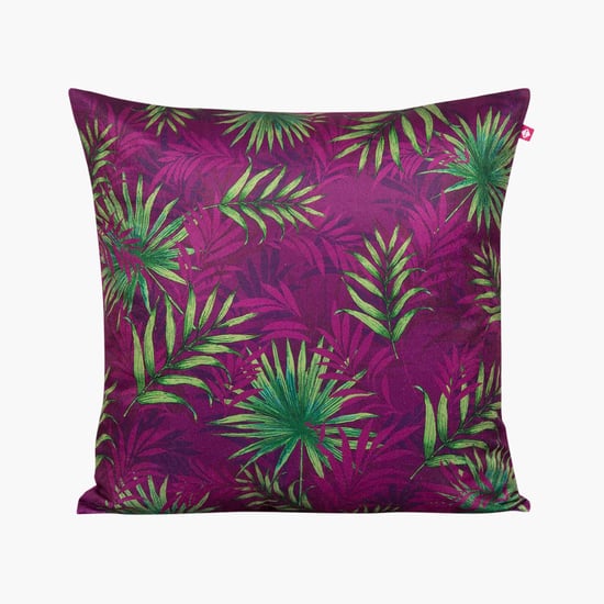 INDIA CIRCUS Tropical Printed Cushion Cover - 40.64 x 40.64 cm
