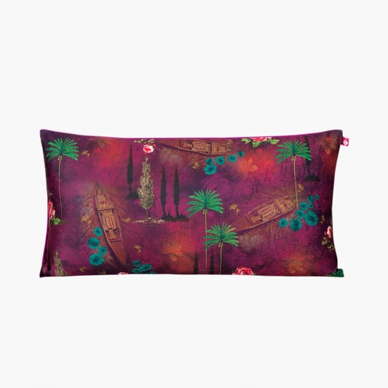 INDIA CIRCUS Tropical Print Cushion Cover - 40.64  x 20.32 cm
