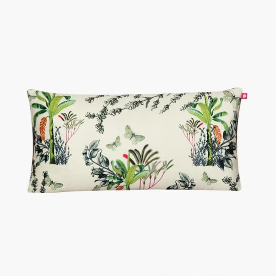INDIA CIRCUS Tropical Print Cushion Cover - 40.64 cm x 20.32 cm