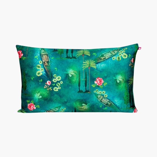 INDIA CIRCUS Tropical Print Cushion Cover - 50.8 x 30.48 cm