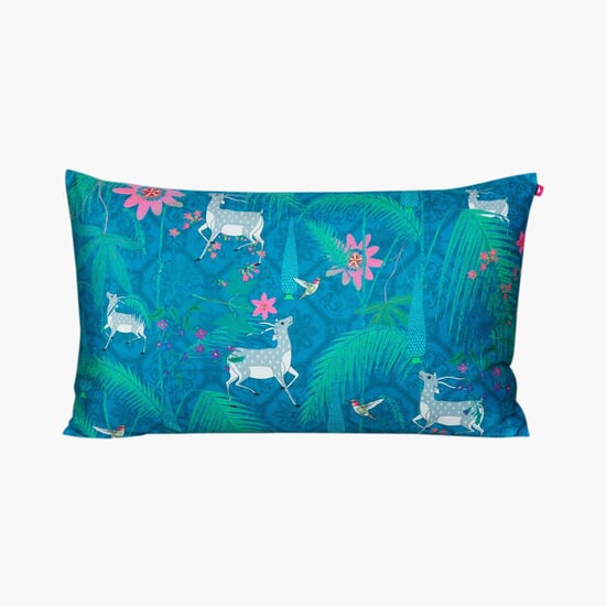 INDIA CIRCUS Tropical Print Cushion Cover - 50.8 cm x 30.48 cm