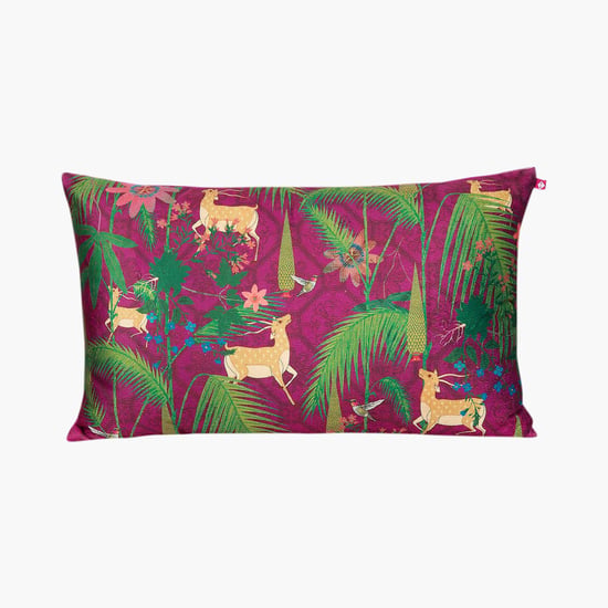 INDIA CIRCUS Tropical Print Cushion Cover - 50.8 x 30.48 cm