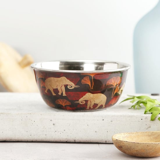 INDIA CIRCUS Printed Gallant Tusker Steel Katori