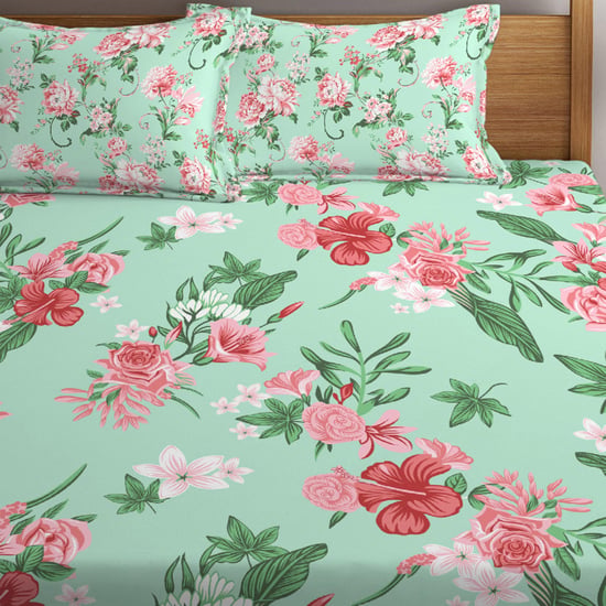 LAYERS Tuscany Printed 3-Piece Double Bedsheet Set -  2.54 m x 2.24 m