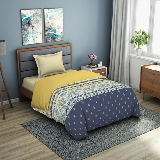 SPACES Essentials Reagalis Printed Single Bed Quilt - 150 x 218 cm