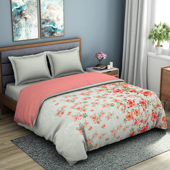 SPACES Organic Cotton Printed Double Bed Quilt - 224 x 270 cm