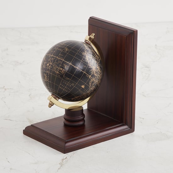 Splendid Black MDF Book-end World Globe